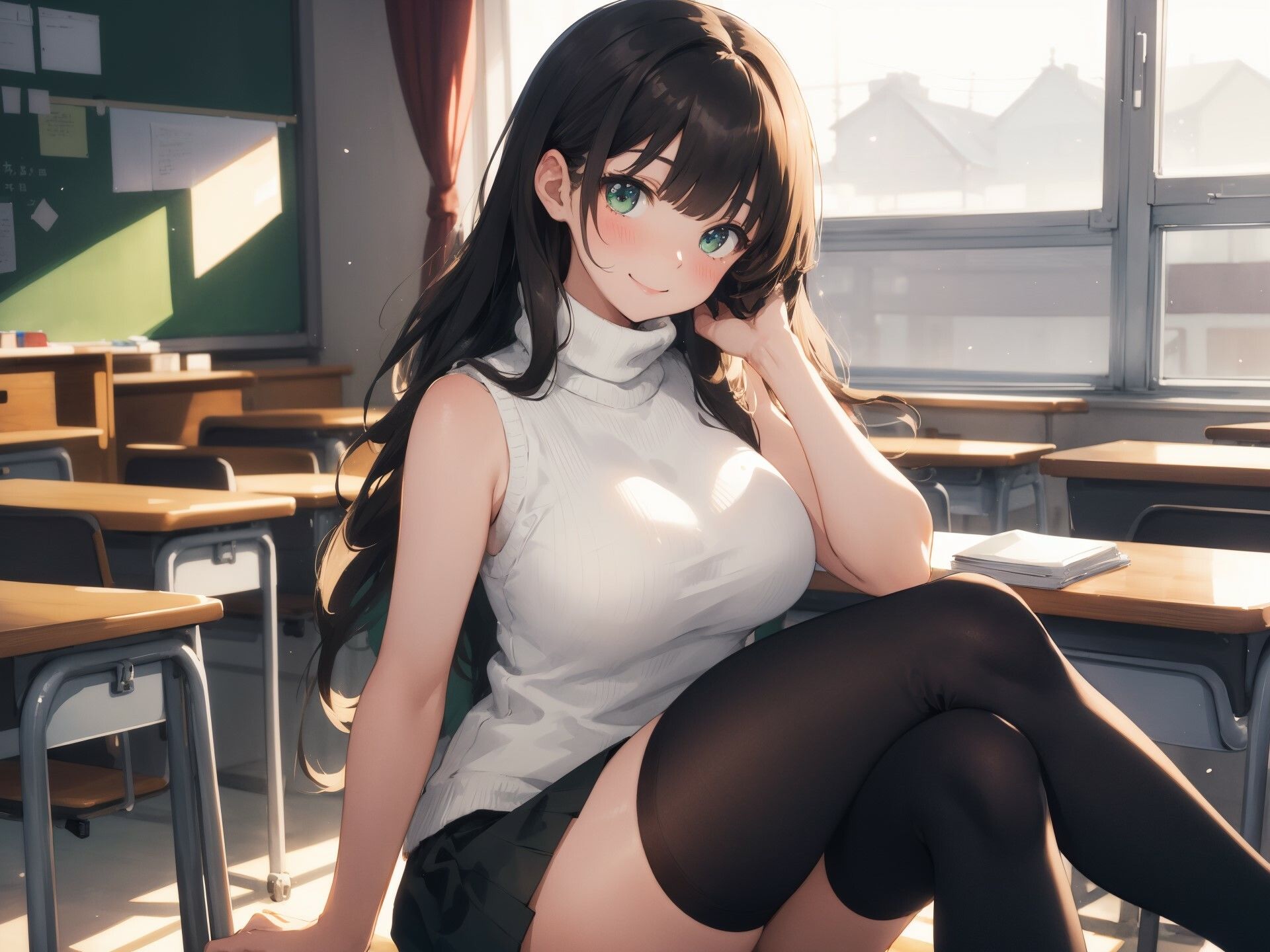 年上の教育実習生のお姉さんが相談にのりながらパンチラしてくる サンプル3ページ目