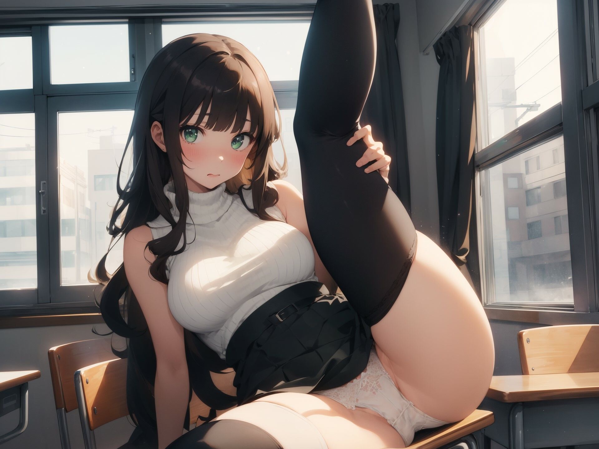 年上の教育実習生のお姉さんが相談にのりながらパンチラしてくる サンプル4ページ目