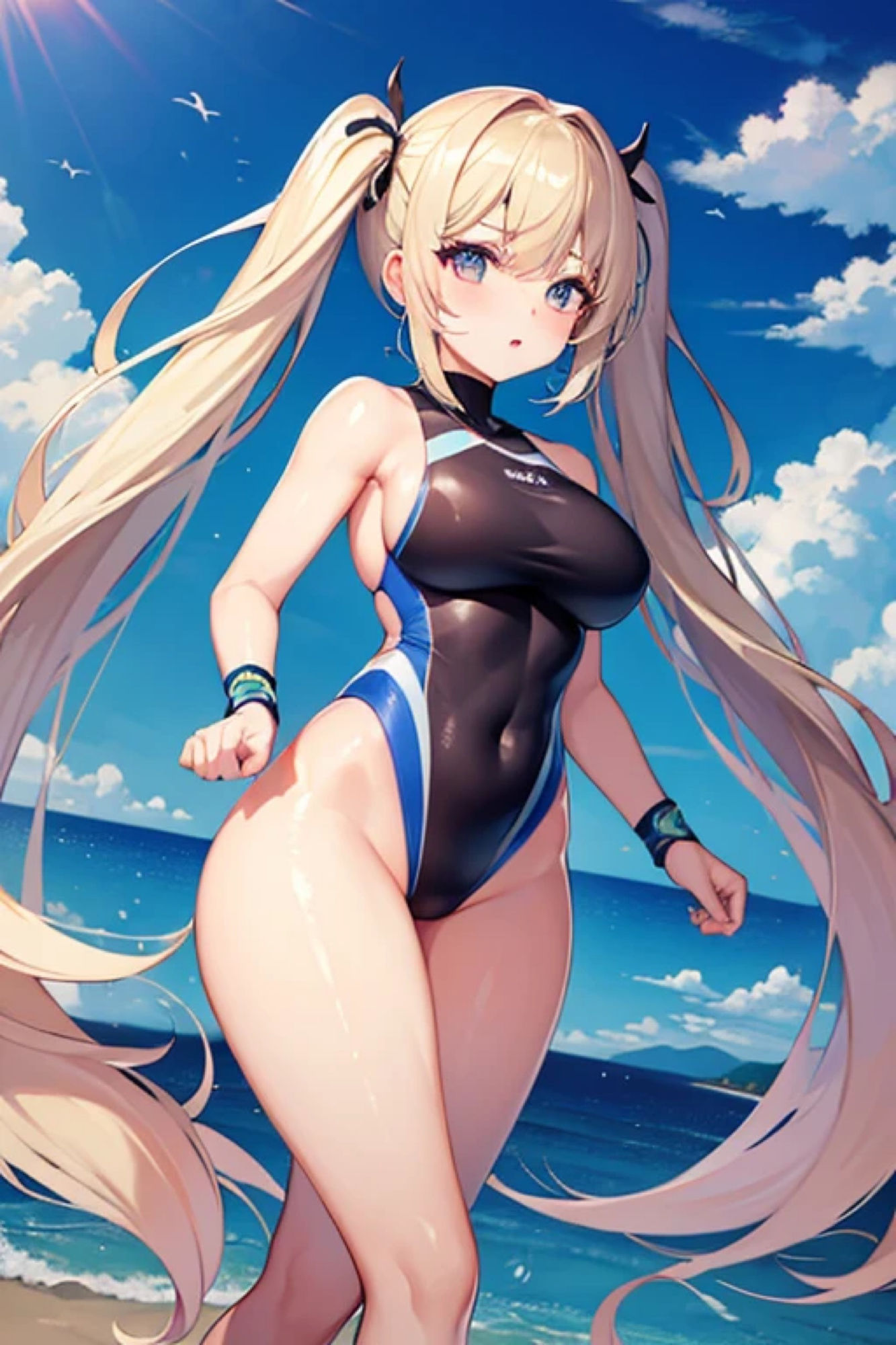 水着ガールのアレやコレ サンプル5ページ目