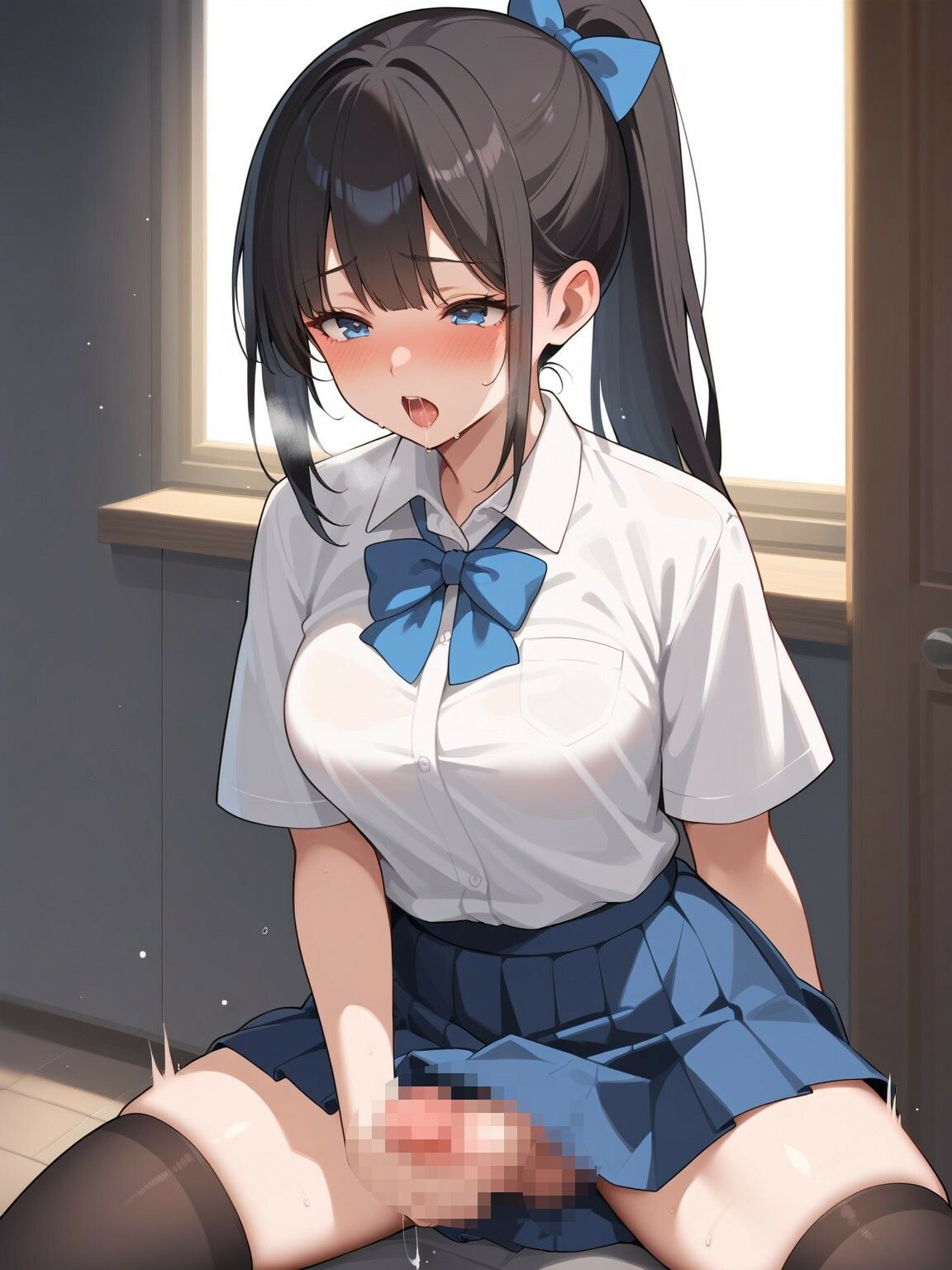 ポニテふたなり娘の性活 サンプル1ページ目