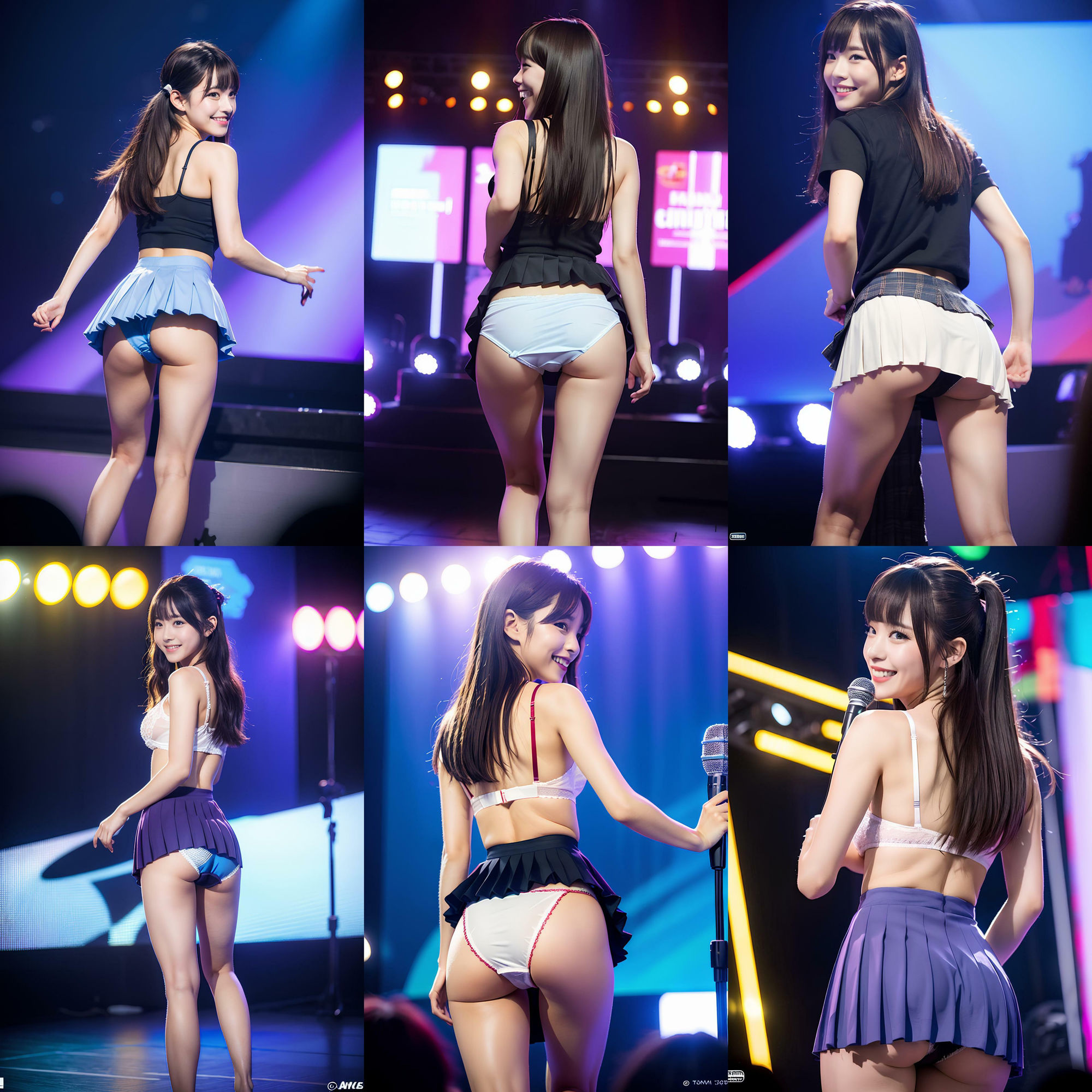 衣装パンツを忘れて生パンティでステージに立つアイドル vol:1 サンプル1ページ目