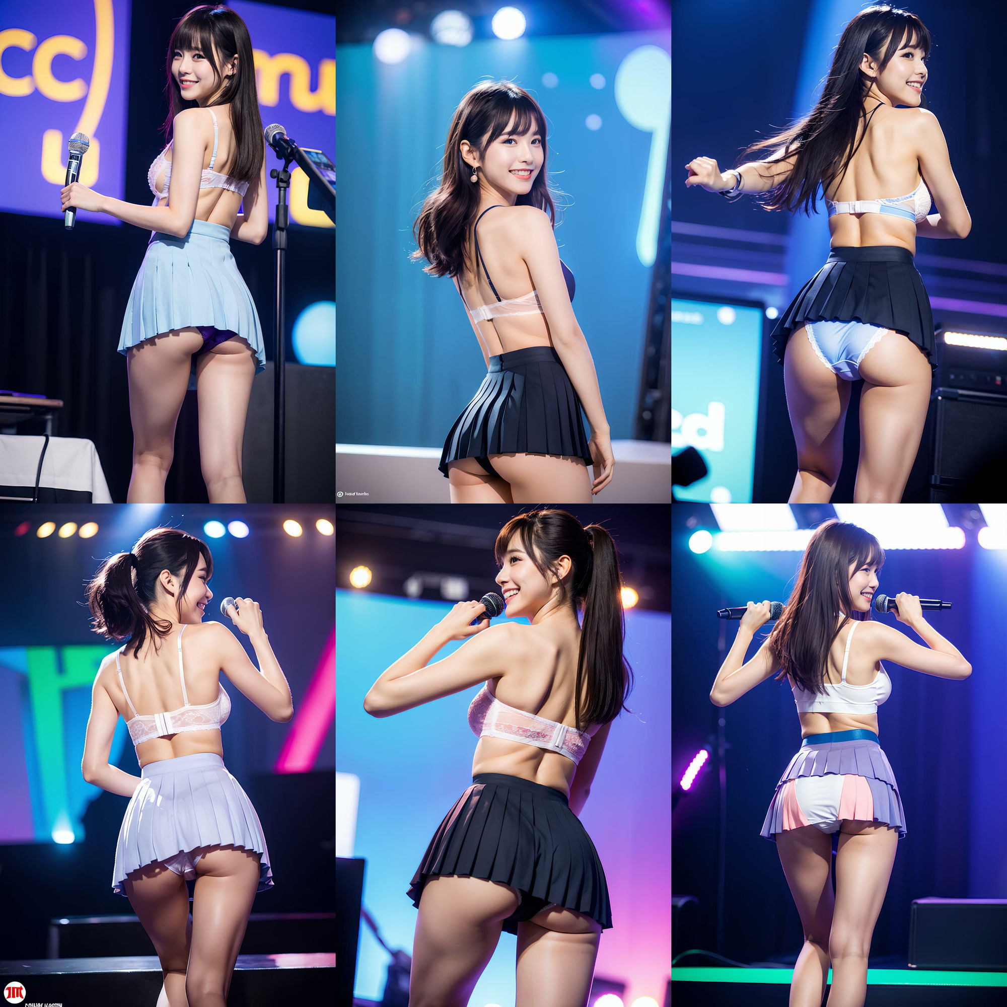 衣装パンツを忘れて生パンティでステージに立つアイドル vol:1 サンプル2ページ目