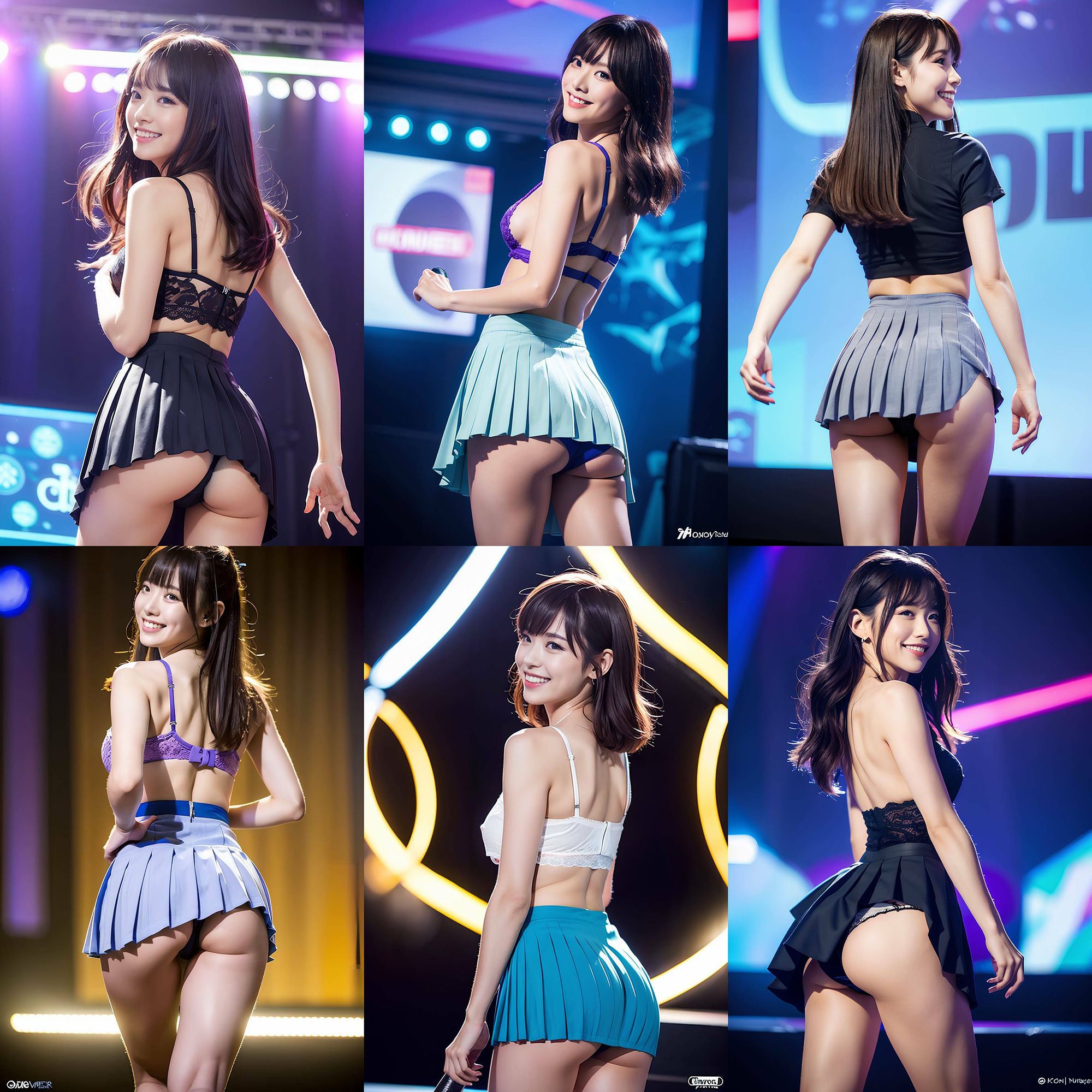 衣装パンツを忘れて生パンティでステージに立つアイドル vol:1 サンプル3ページ目