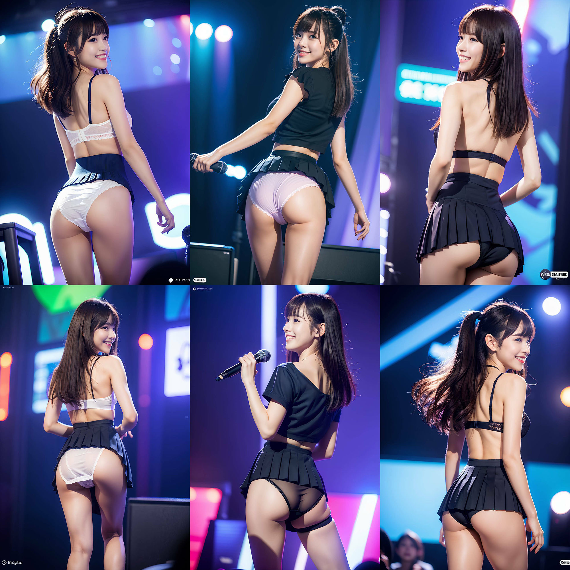衣装パンツを忘れて生パンティでステージに立つアイドル vol:1 サンプル4ページ目