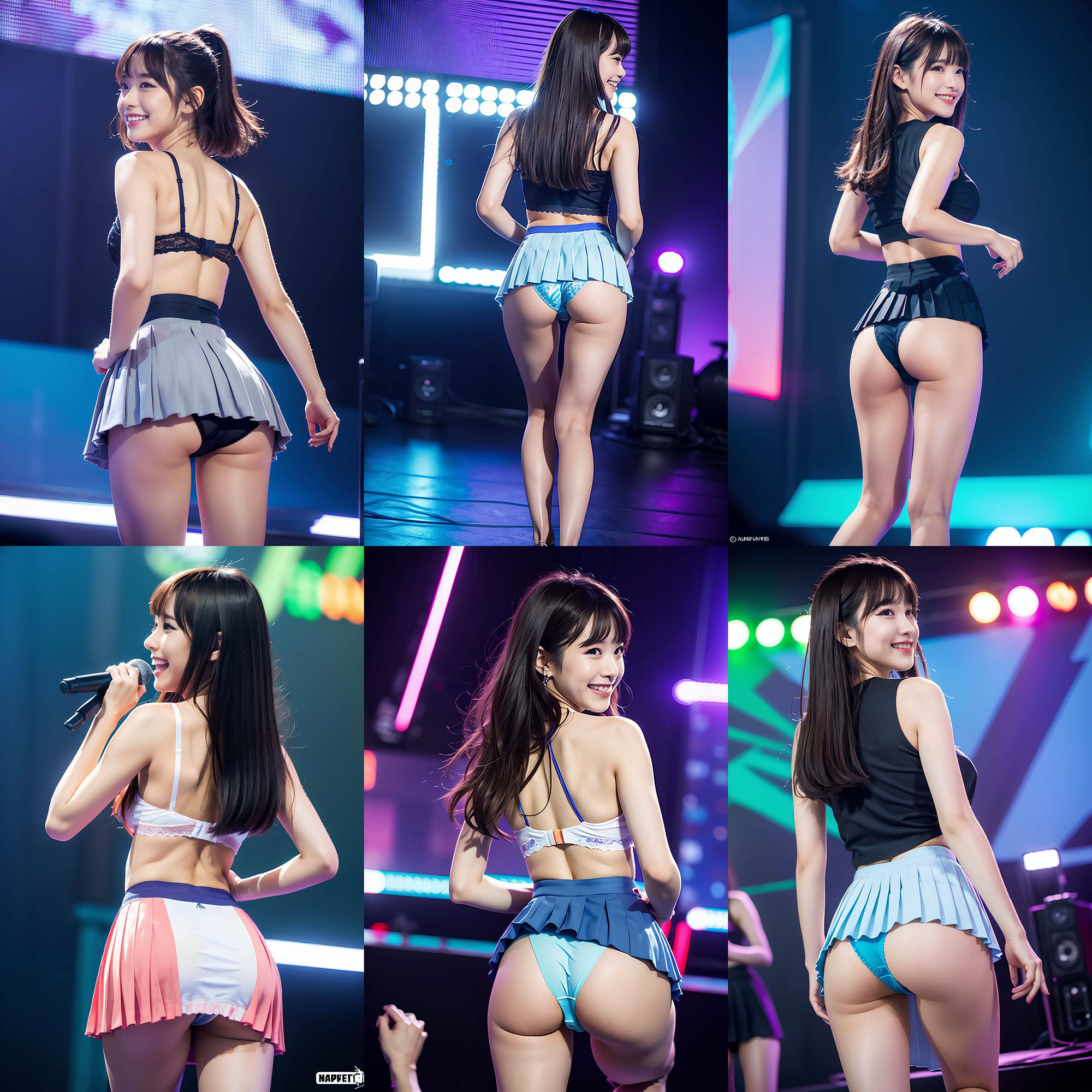 衣装パンツを忘れて生パンティでステージに立つアイドル vol:1 サンプル5ページ目