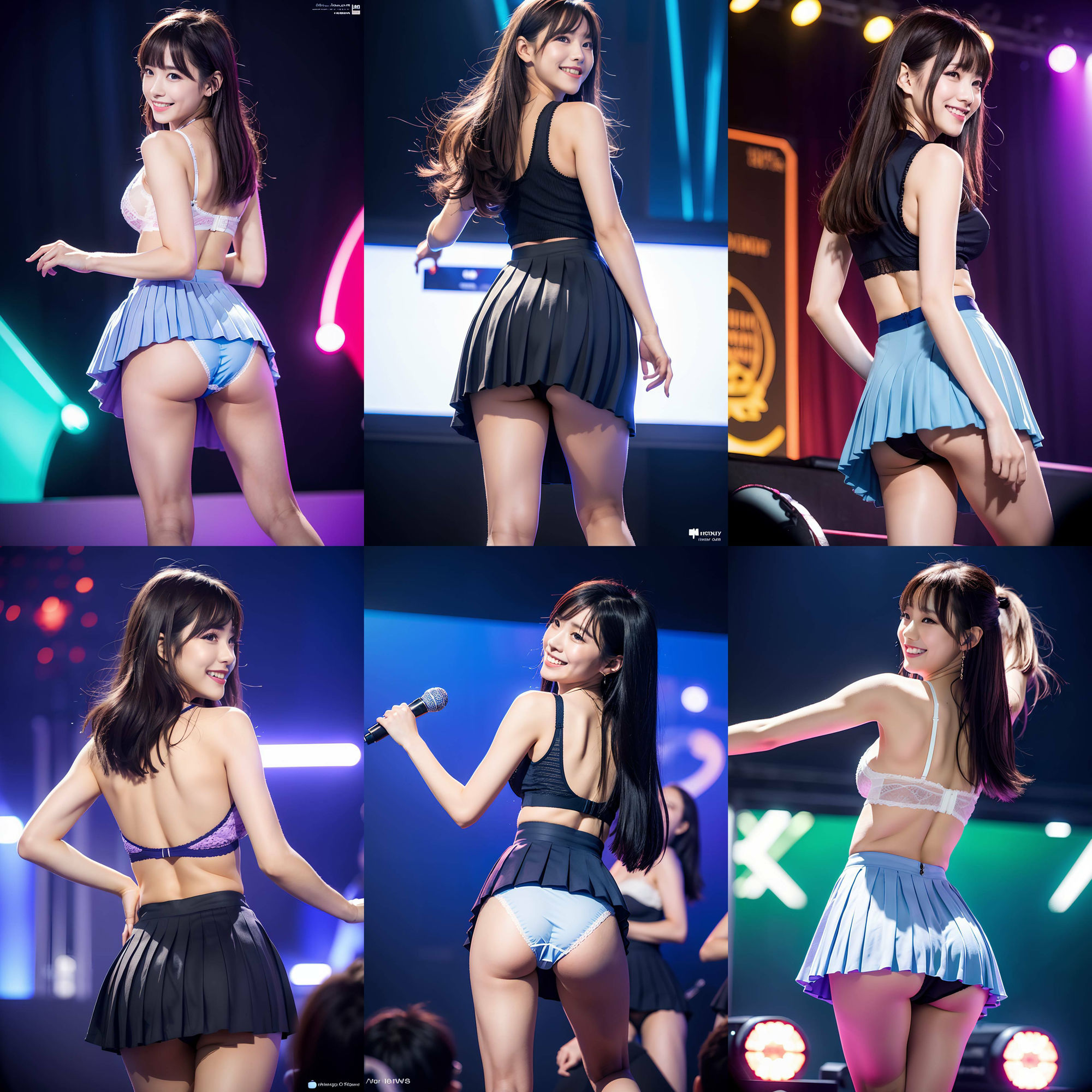 衣装パンツを忘れて生パンティでステージに立つアイドル vol:1 サンプル6ページ目