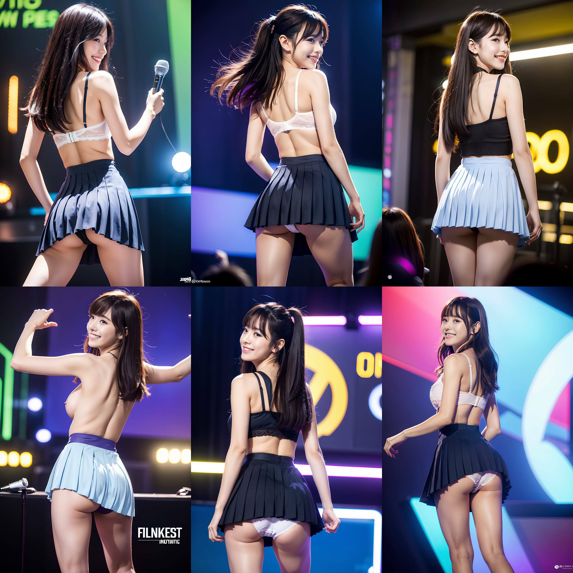 衣装パンツを忘れて生パンティでステージに立つアイドル vol:1 サンプル7ページ目