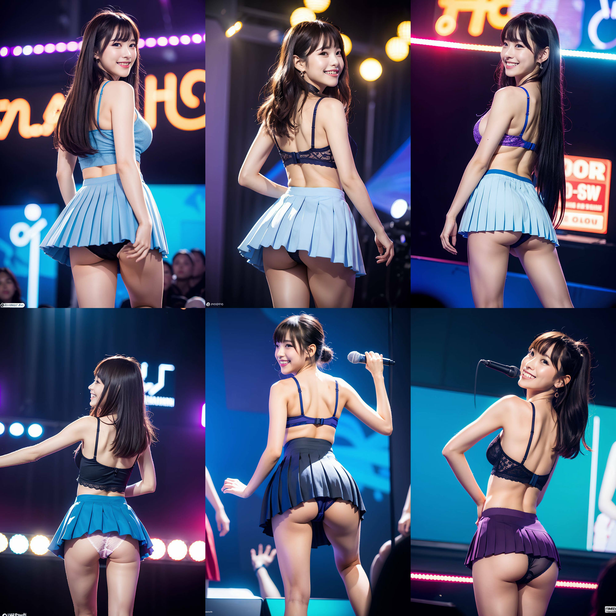 衣装パンツを忘れて生パンティでステージに立つアイドル vol:1 サンプル8ページ目
