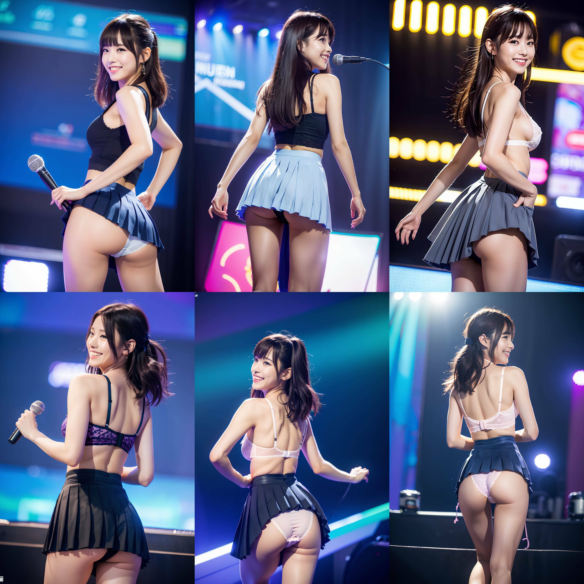 衣装パンツを忘れて生パンティでステージに立つアイドル vol:1 サンプル9ページ目