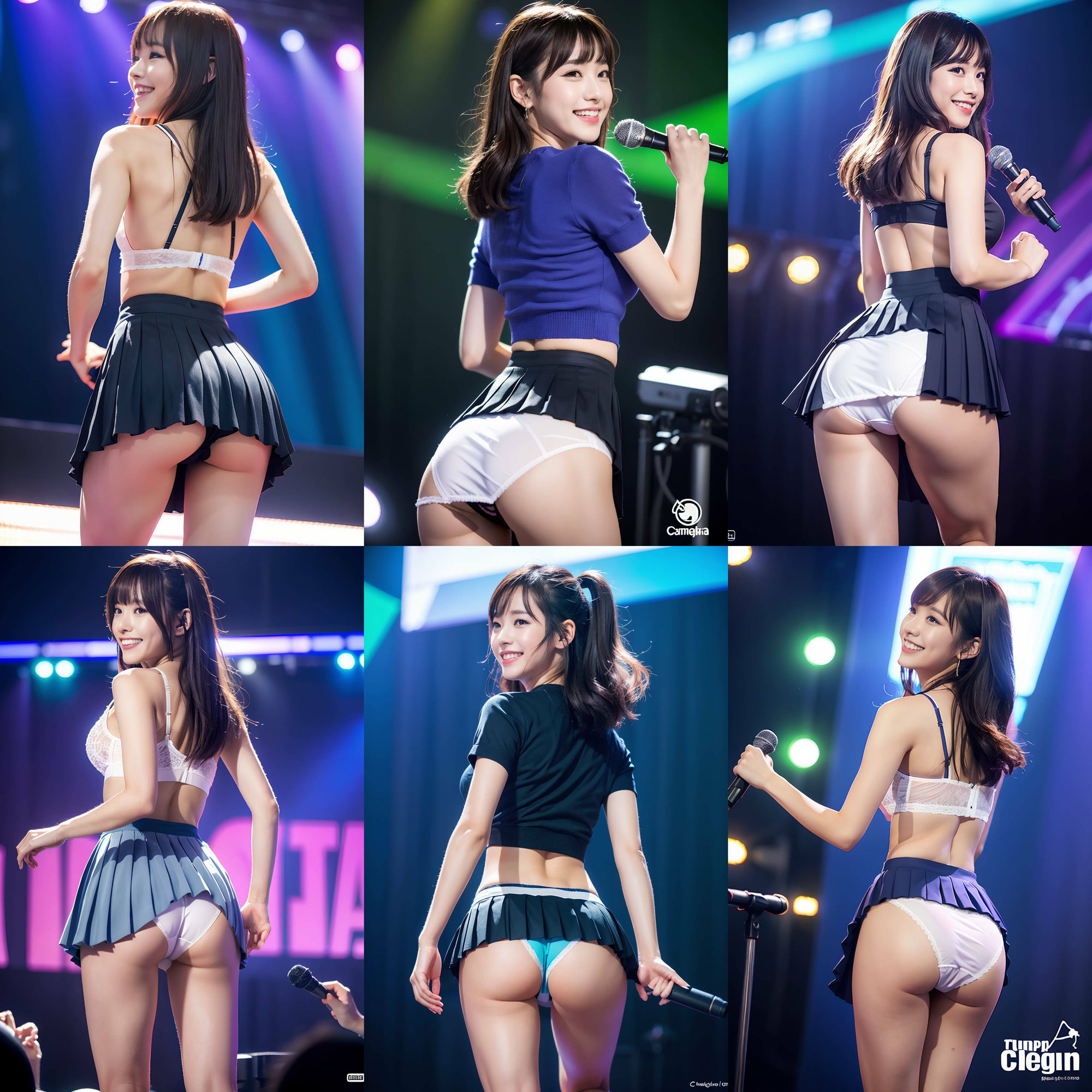衣装パンツを忘れて生パンティでステージに立つアイドル vol:1 サンプル10ページ目