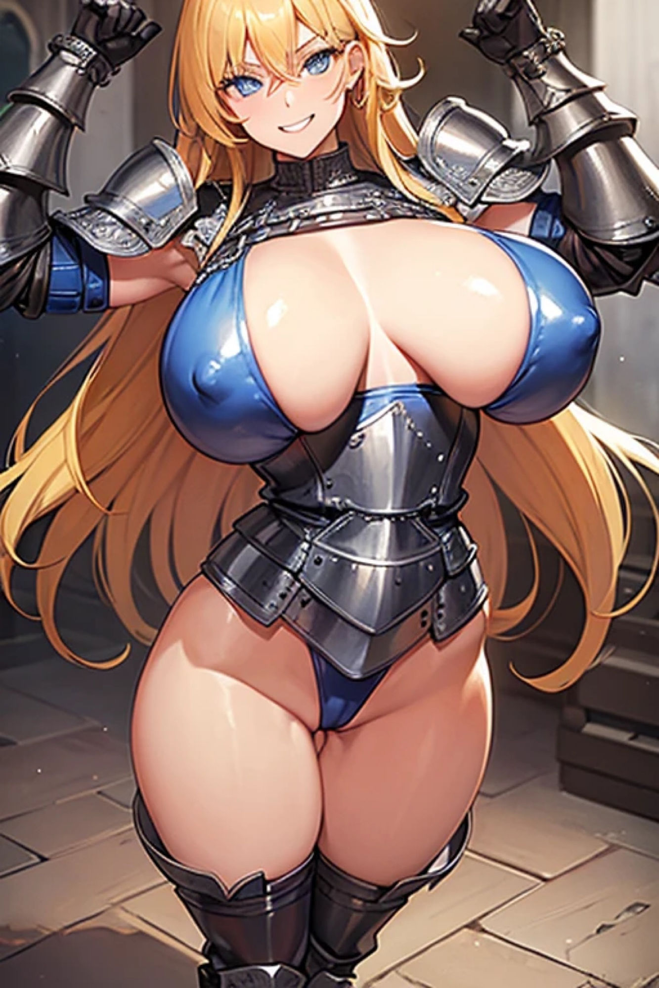 金髪鎧娘のアレやコレ サンプル10ページ目