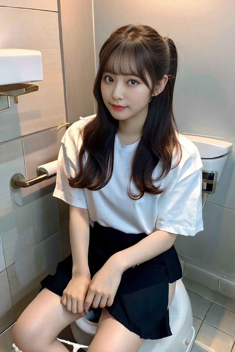 美女のトイレシーン サンプル10ページ目