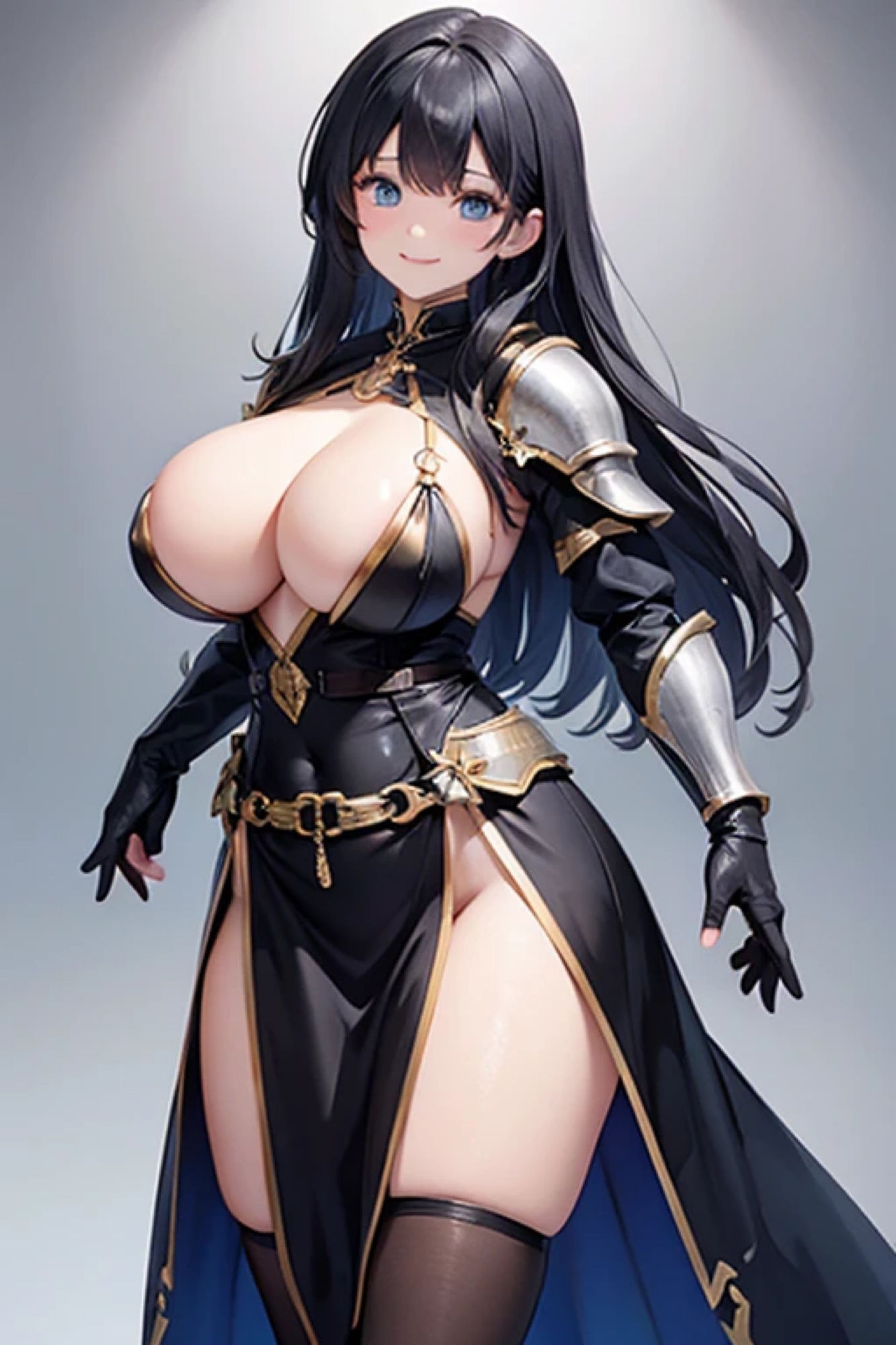 黒髪鎧娘のアレやコレ サンプル6ページ目