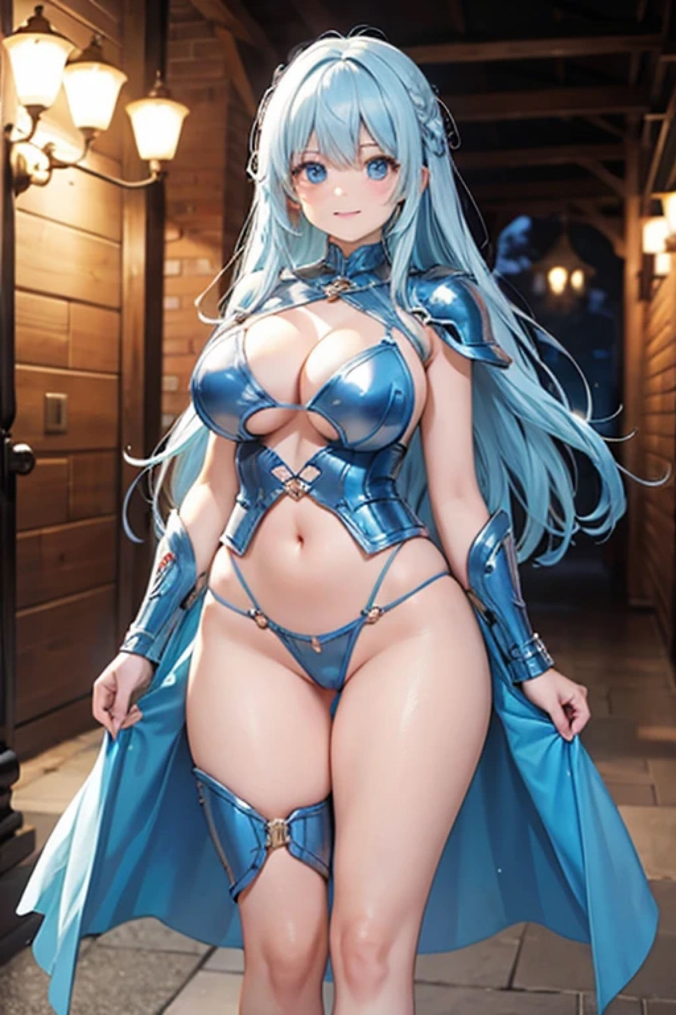 水髪鎧娘のアレやコレ サンプル5ページ目