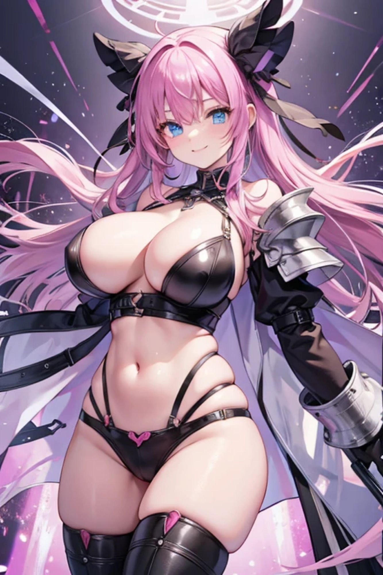 マゼンタ髪鎧娘のアレやコレ サンプル2ページ目
