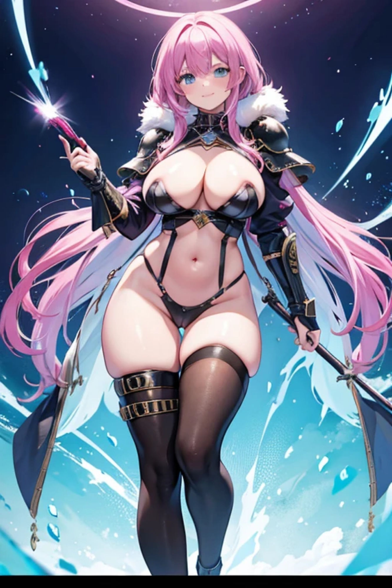 マゼンタ髪鎧娘のアレやコレ サンプル7ページ目