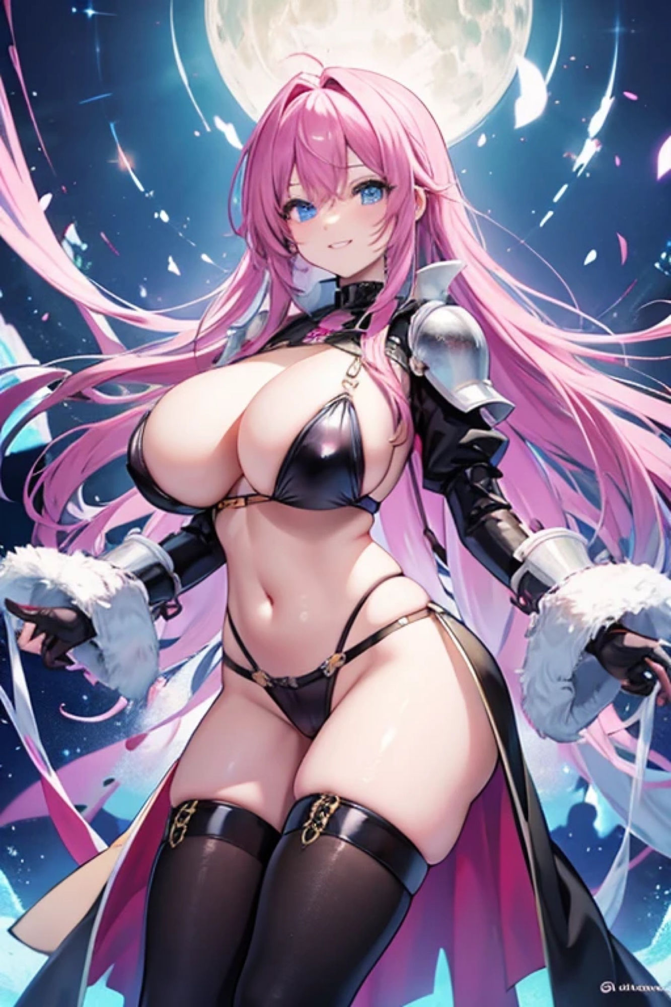 マゼンタ髪鎧娘のアレやコレ サンプル8ページ目