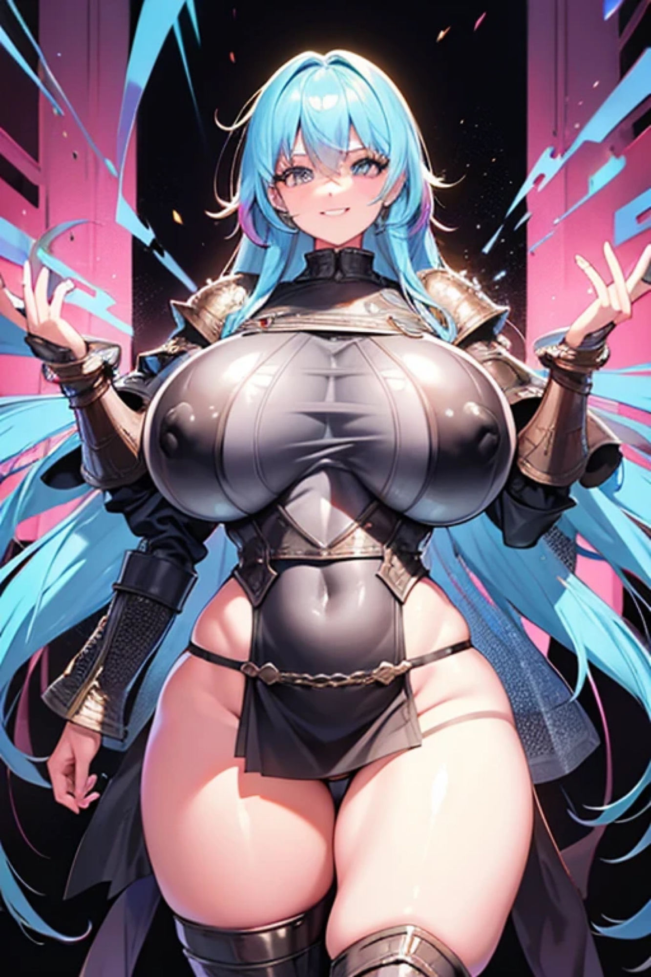 虹髪鎧娘のアレやコレ サンプル4ページ目