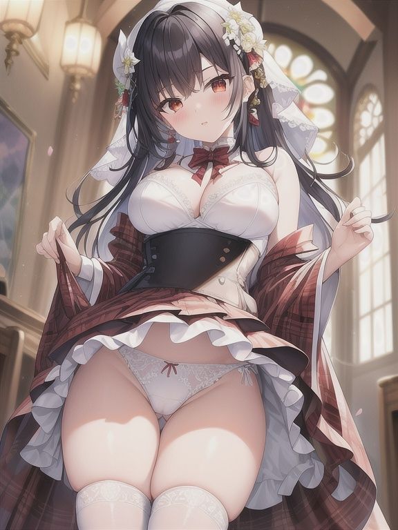 ドレス姿の彼女のパンツは天国だった件 サンプル1ページ目