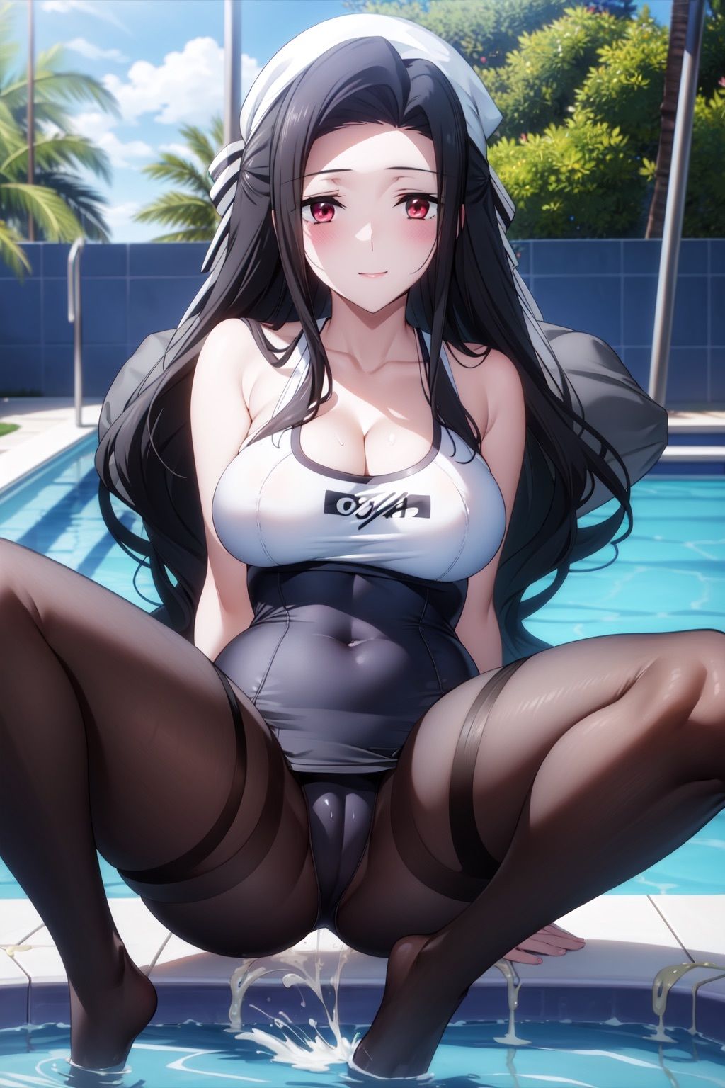 魔法科○校の劣等生 七草真◯美 水着・タイツCG集 サンプル3ページ目