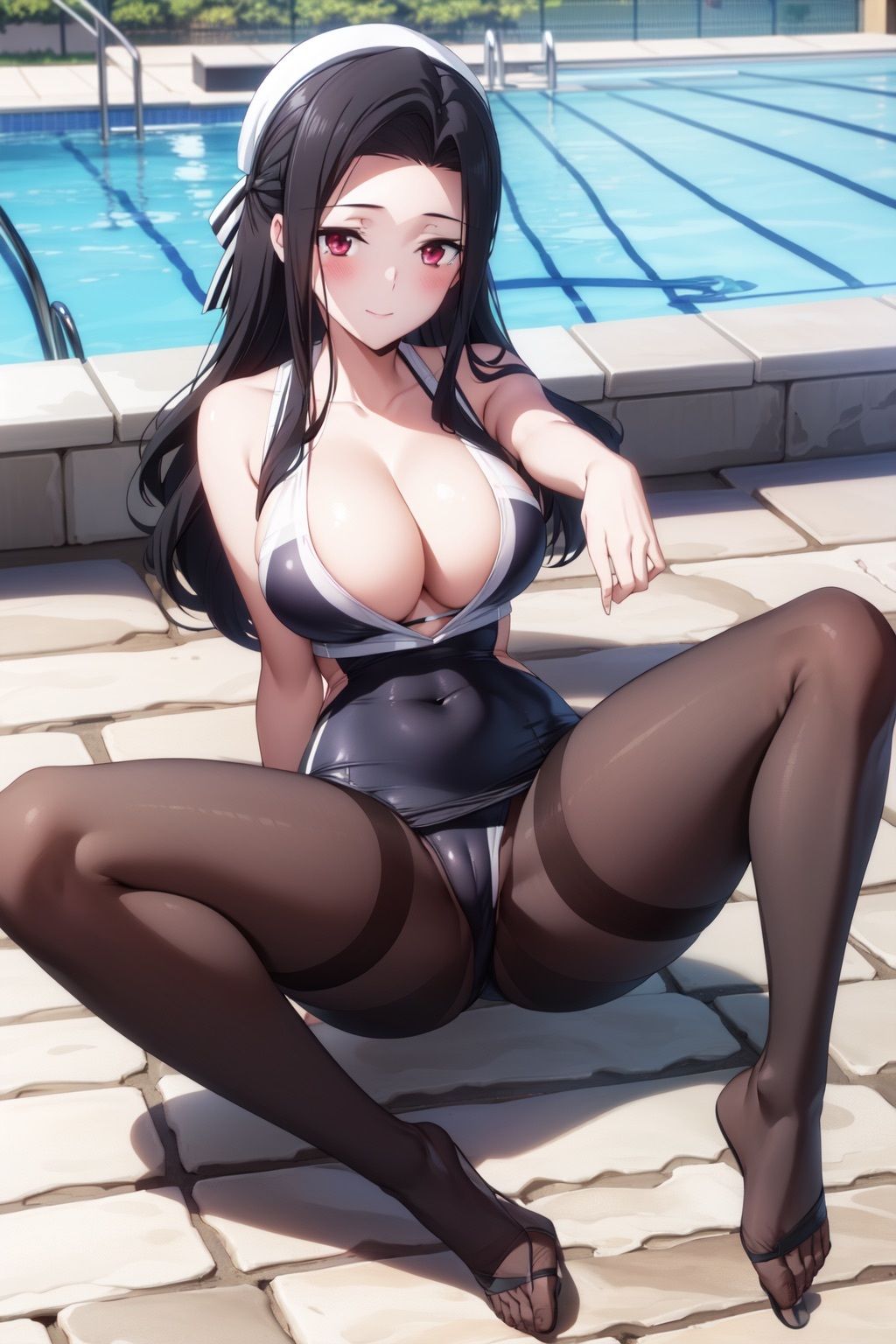 魔法科○校の劣等生 七草真◯美 水着・タイツCG集 サンプル6ページ目
