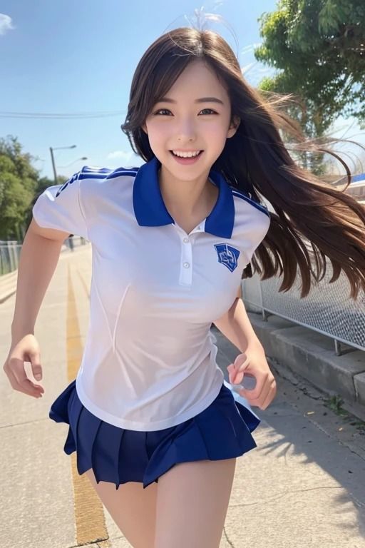 走る女の子写真集 サンプル4ページ目