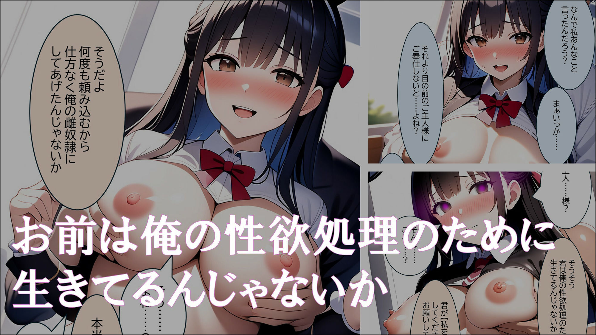 学生常識改変『生徒会長？私はご主人様の雌奴●よ？』 サンプル2ページ目