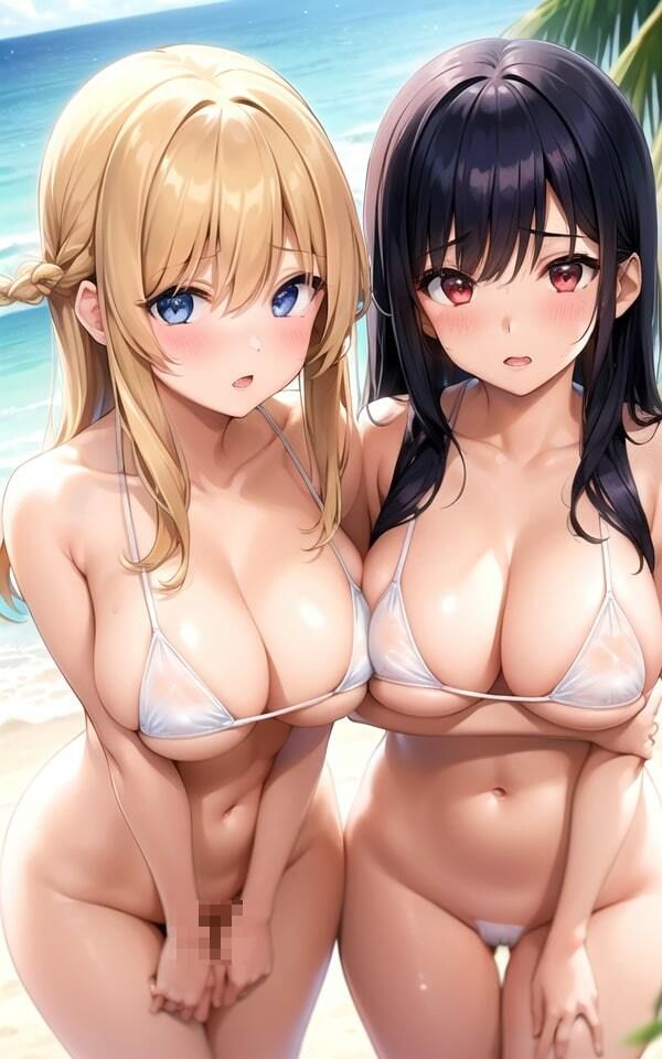 ビーチで出会った大胆なお姉さんたち4 サンプル2ページ目