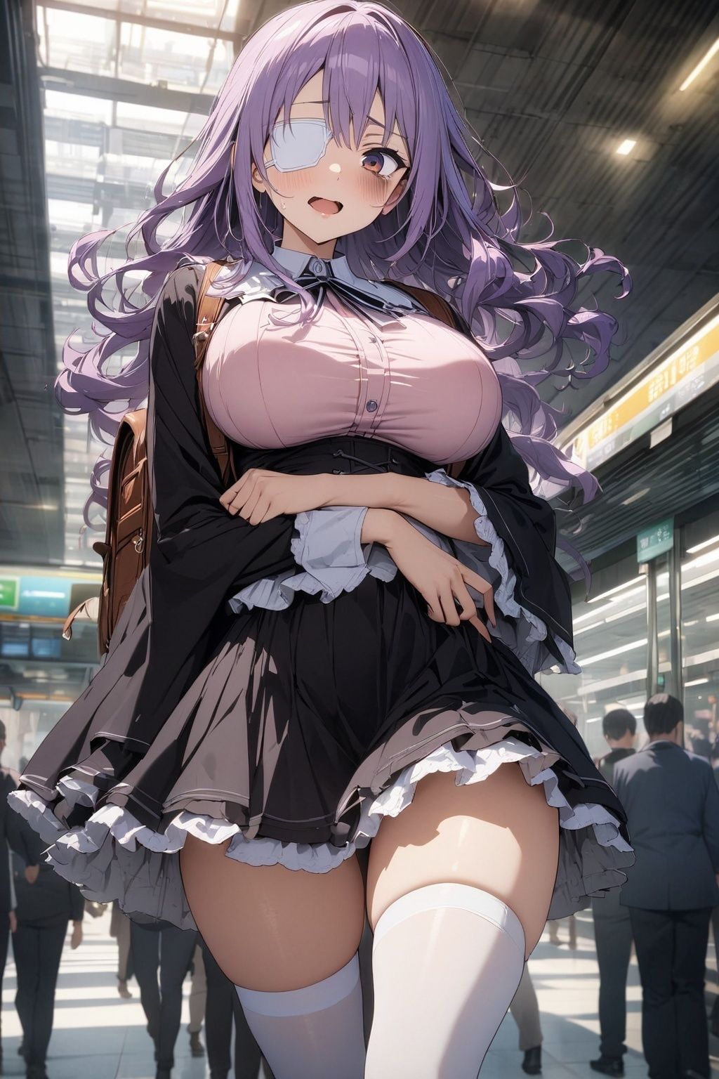 60キャラ 私服→セーラー服コス 即オチ2コマ サンプル5ページ目