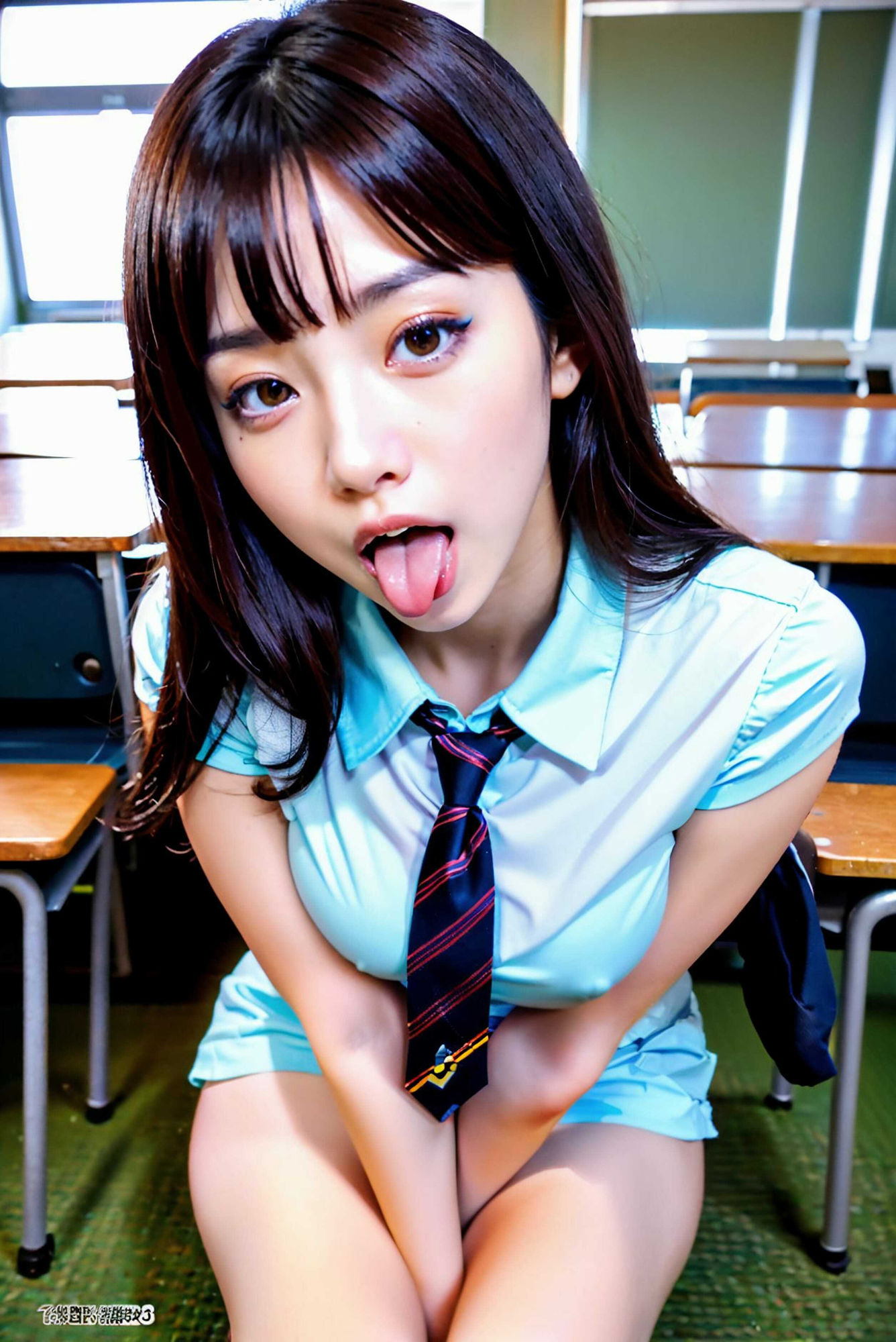 ベロ出しJK サンプル2ページ目