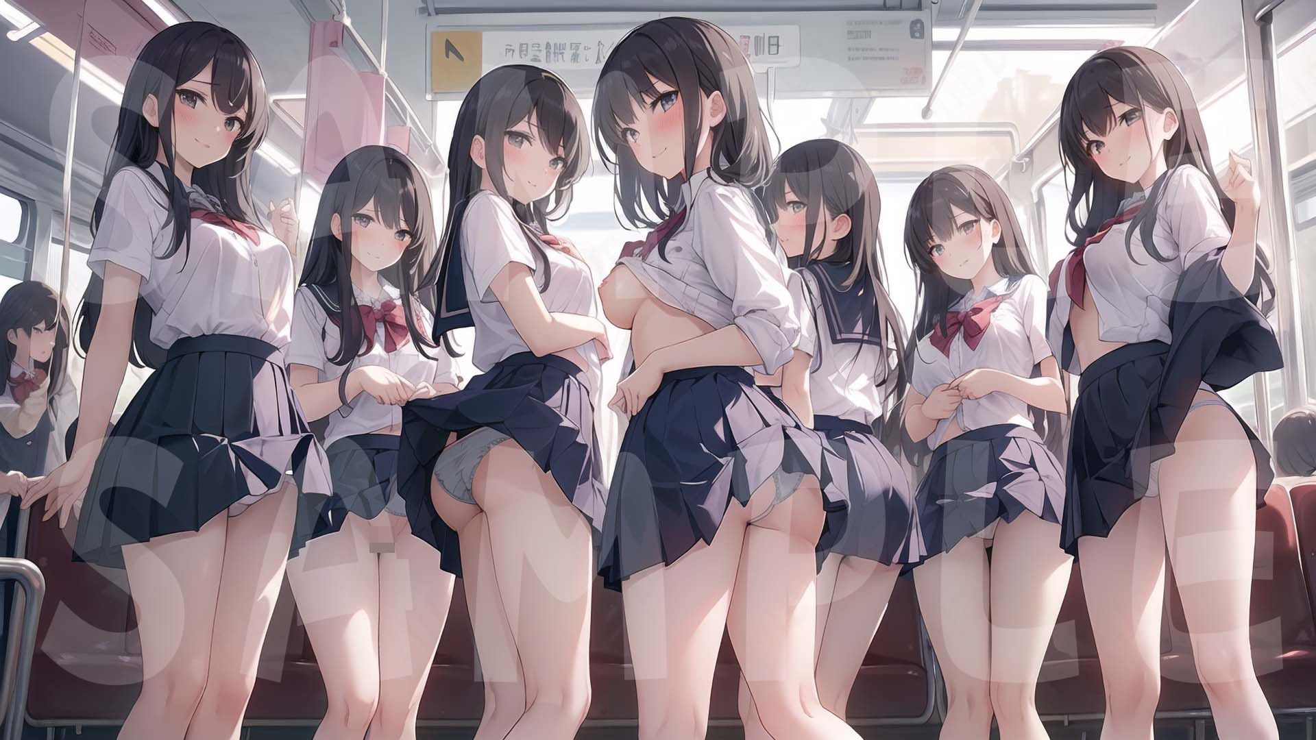 秘密の制服電車 「あのぉ 次は 私も、いいですか？」vol.8 サンプル1ページ目