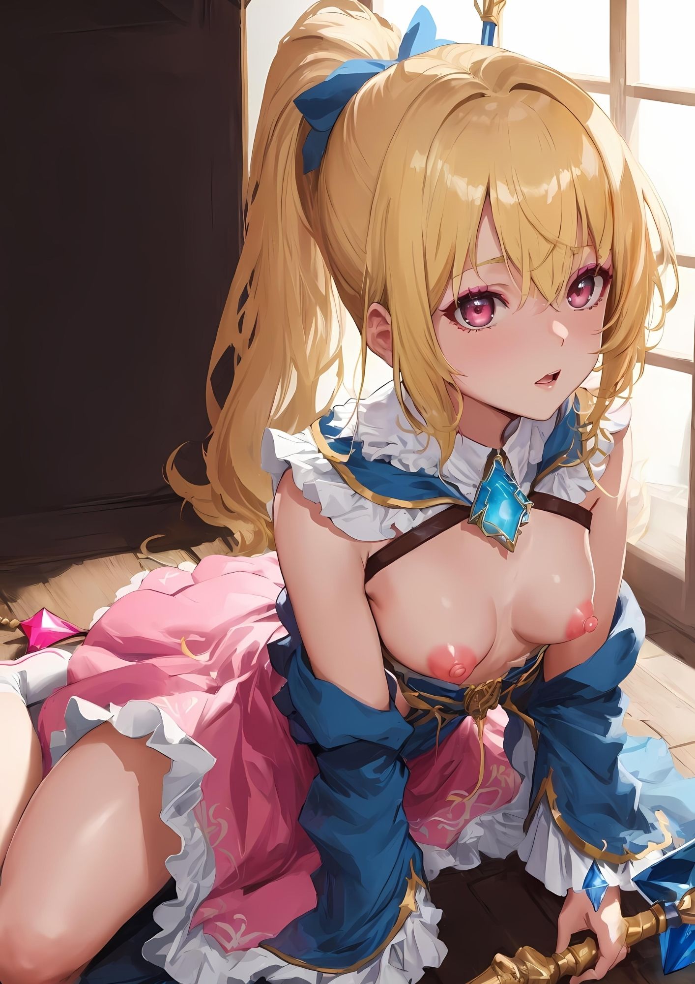 見習い魔法使いリササ 美乳魔法使いの悩まし写真集 サンプル3ページ目