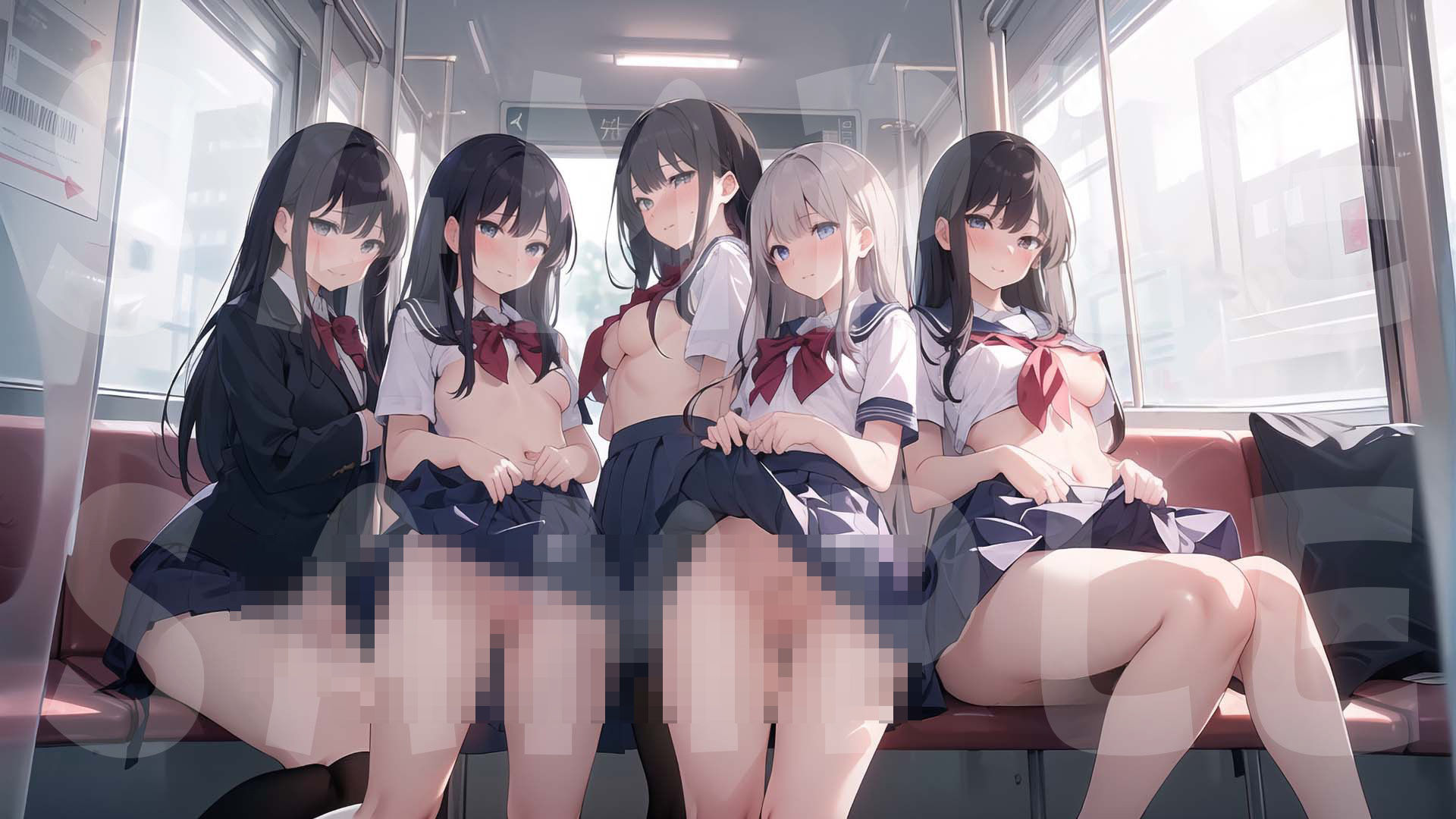秘密の制服電車 「あのぉ 次は 私も、いいですか？」vol.9 サンプル5ページ目