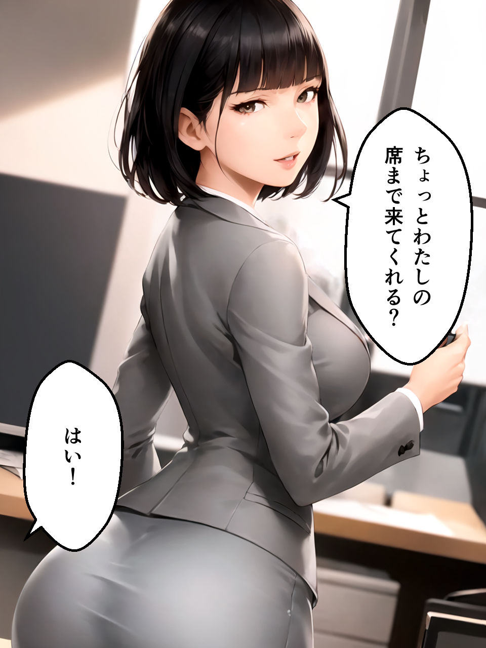 【フェラチオ特化】Fellatio 5〜弊社のOL編（CGコミック） サンプル7ページ目