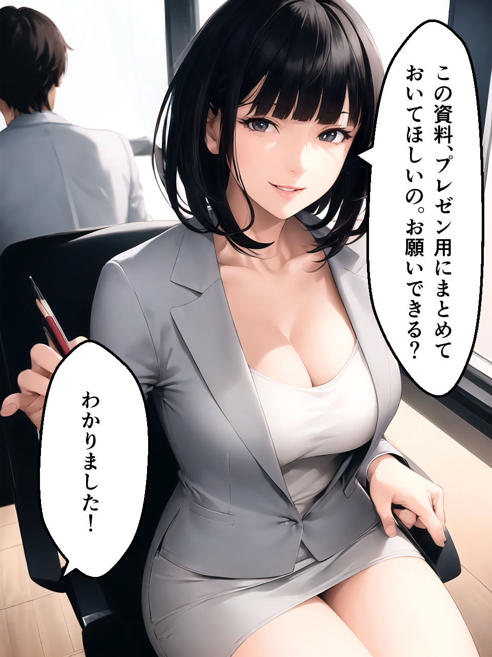 【フェラチオ特化】Fellatio 5〜弊社のOL編（CGコミック） サンプル8ページ目