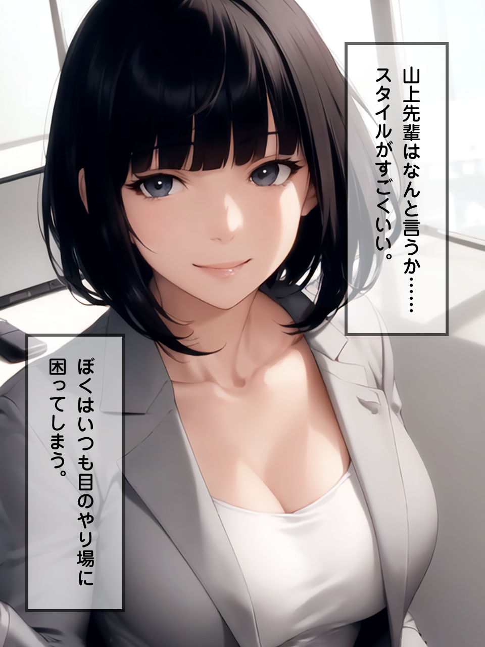 【フェラチオ特化】Fellatio 5〜弊社のOL編（CGコミック） サンプル9ページ目