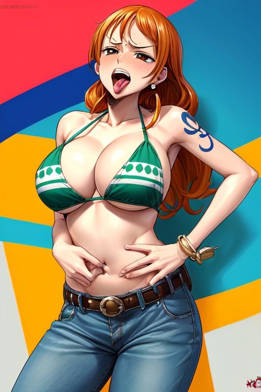 ナミのおへそ責め エロCG集 サンプル2ページ目