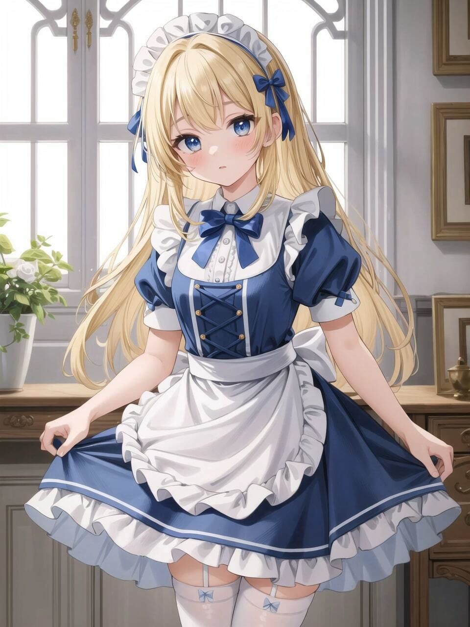 アリス風メイド着衣〜下着〜本番 サンプル1ページ目