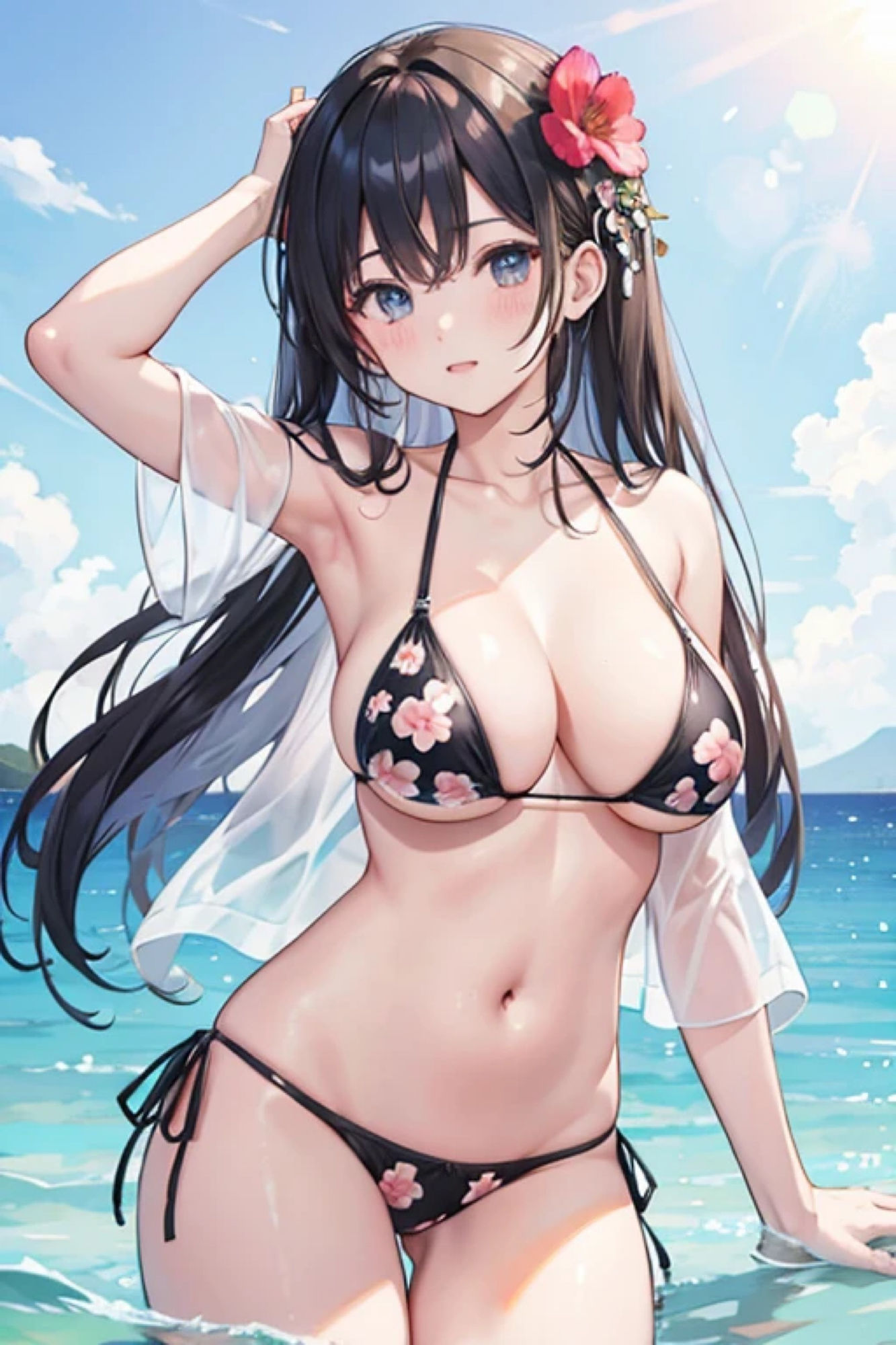花柄ビキニのアレやコレ サンプル4ページ目