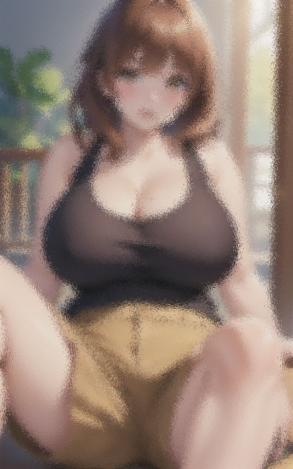 タンクトップ巨乳美女 サンプル1ページ目