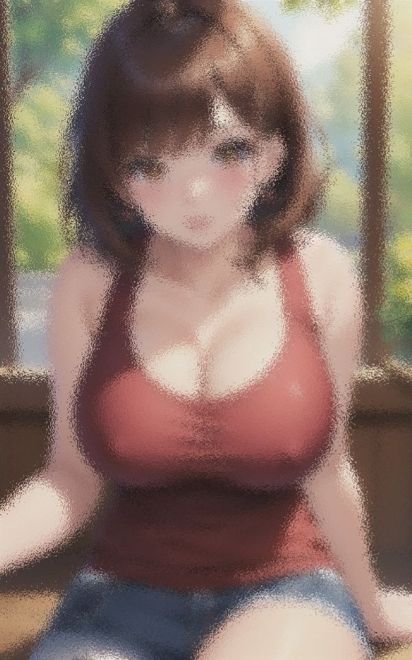 タンクトップ巨乳美女 サンプル2ページ目