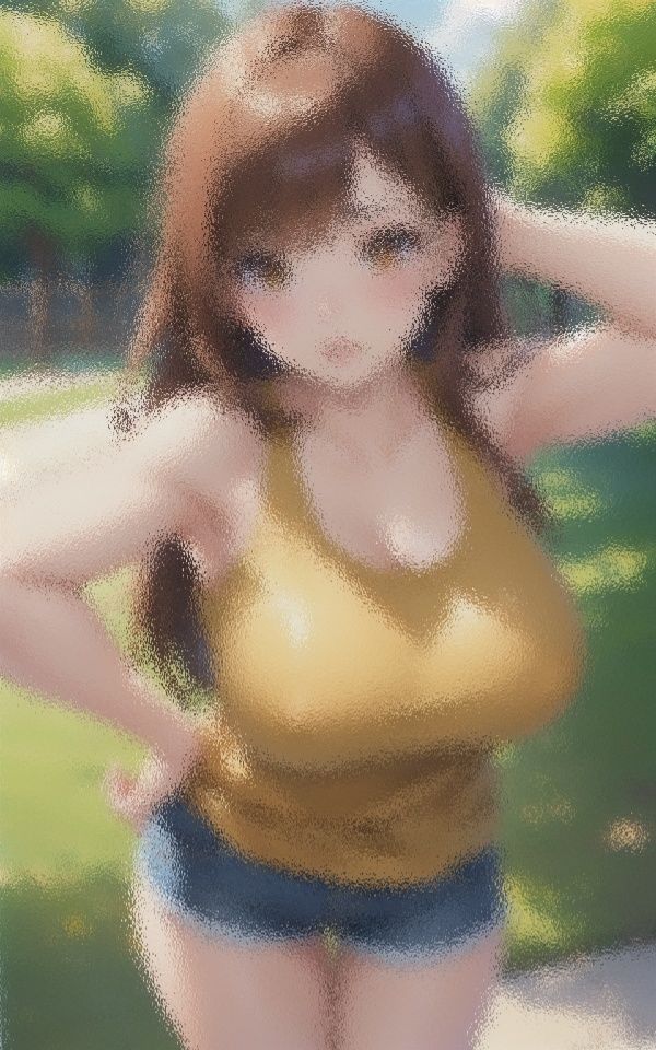 巨乳×タンクトップ 元気っ娘 サンプル1ページ目