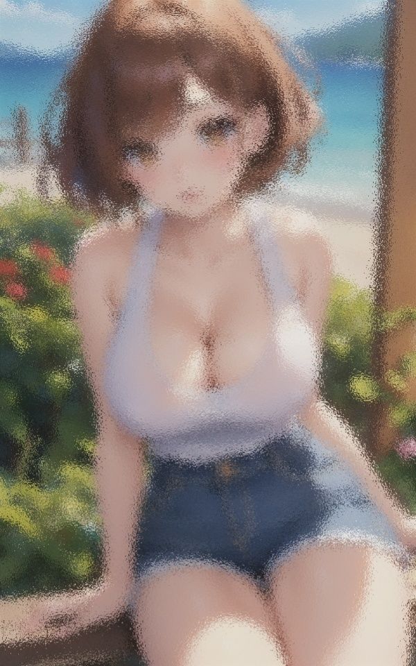 巨乳×タンクトップ 元気っ娘 サンプル3ページ目