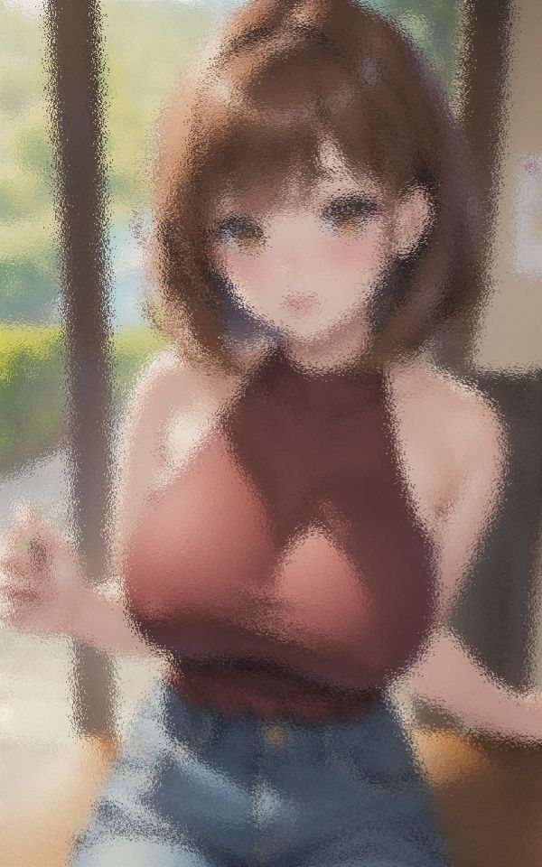 胸が大きすぎる 妹系美女 サンプル2ページ目