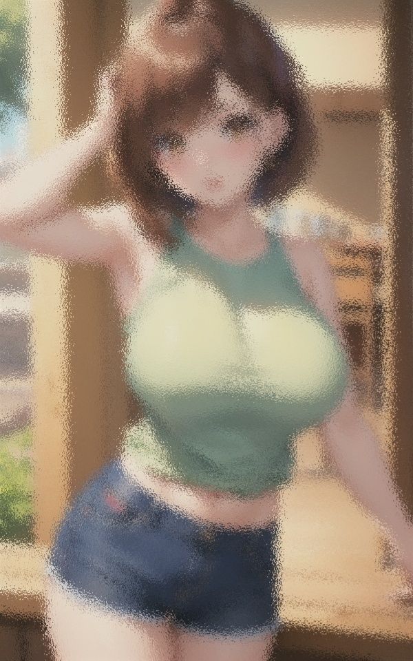 胸が大きすぎる 妹系美女 サンプル6ページ目