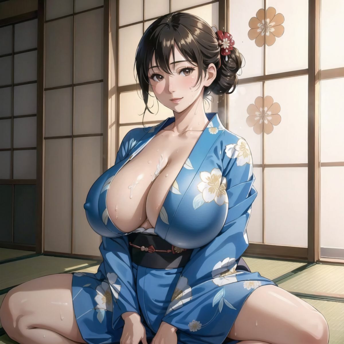 【220枚】母乳滴る… 爆乳人妻不倫旅行2 サンプル6ページ目