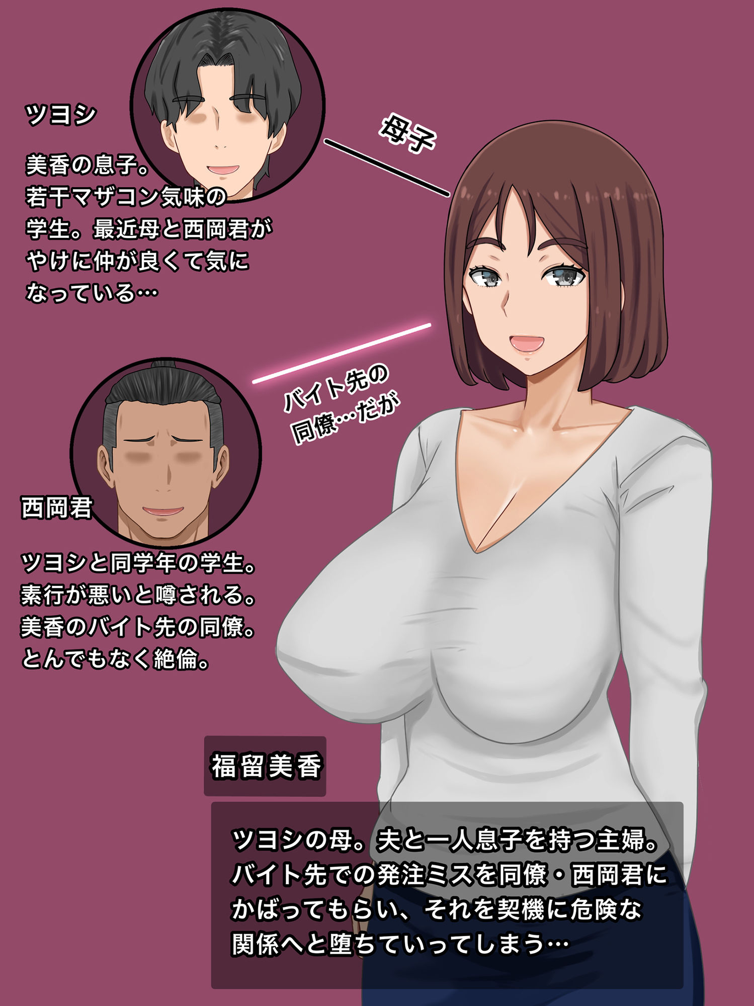 いいなり巨乳母〜最近、僕の母さんは学校イチの不良と仲がイイ サンプル1ページ目