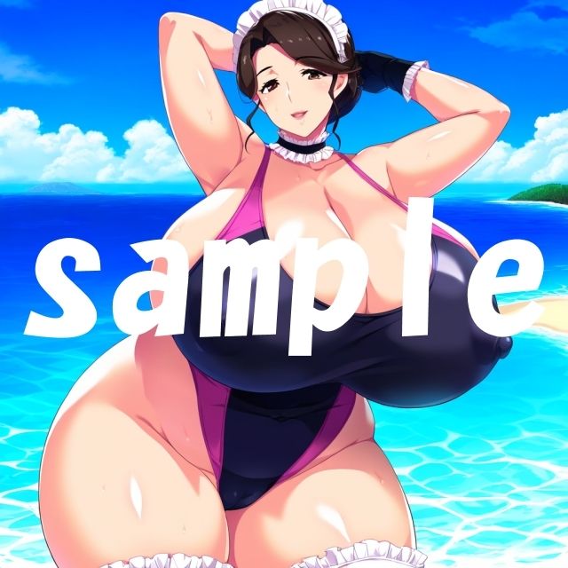 爆乳メイドビーチ サンプル1ページ目