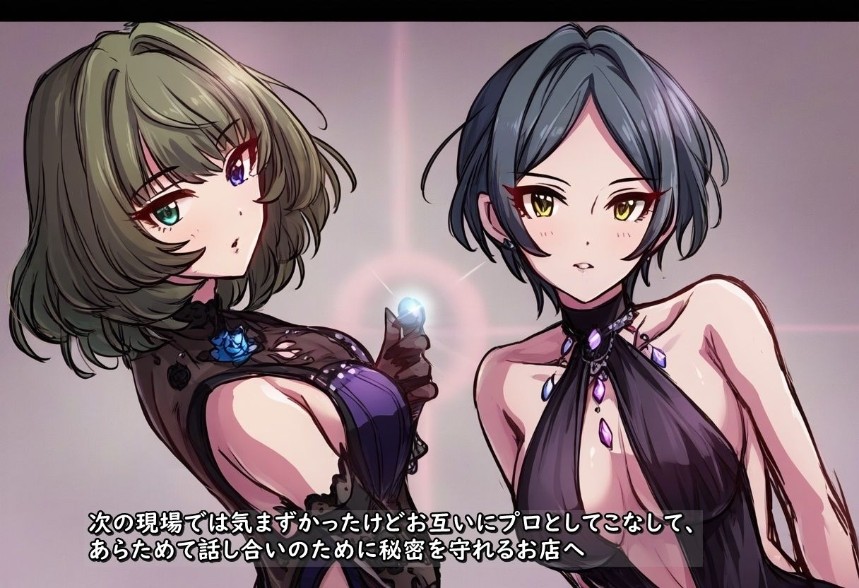 ユリハサ！ アイマス版3 後輩アイドルと酔ってレズセしたけど芸能界の悪い遊びもついでに教えてみた サンプル4ページ目