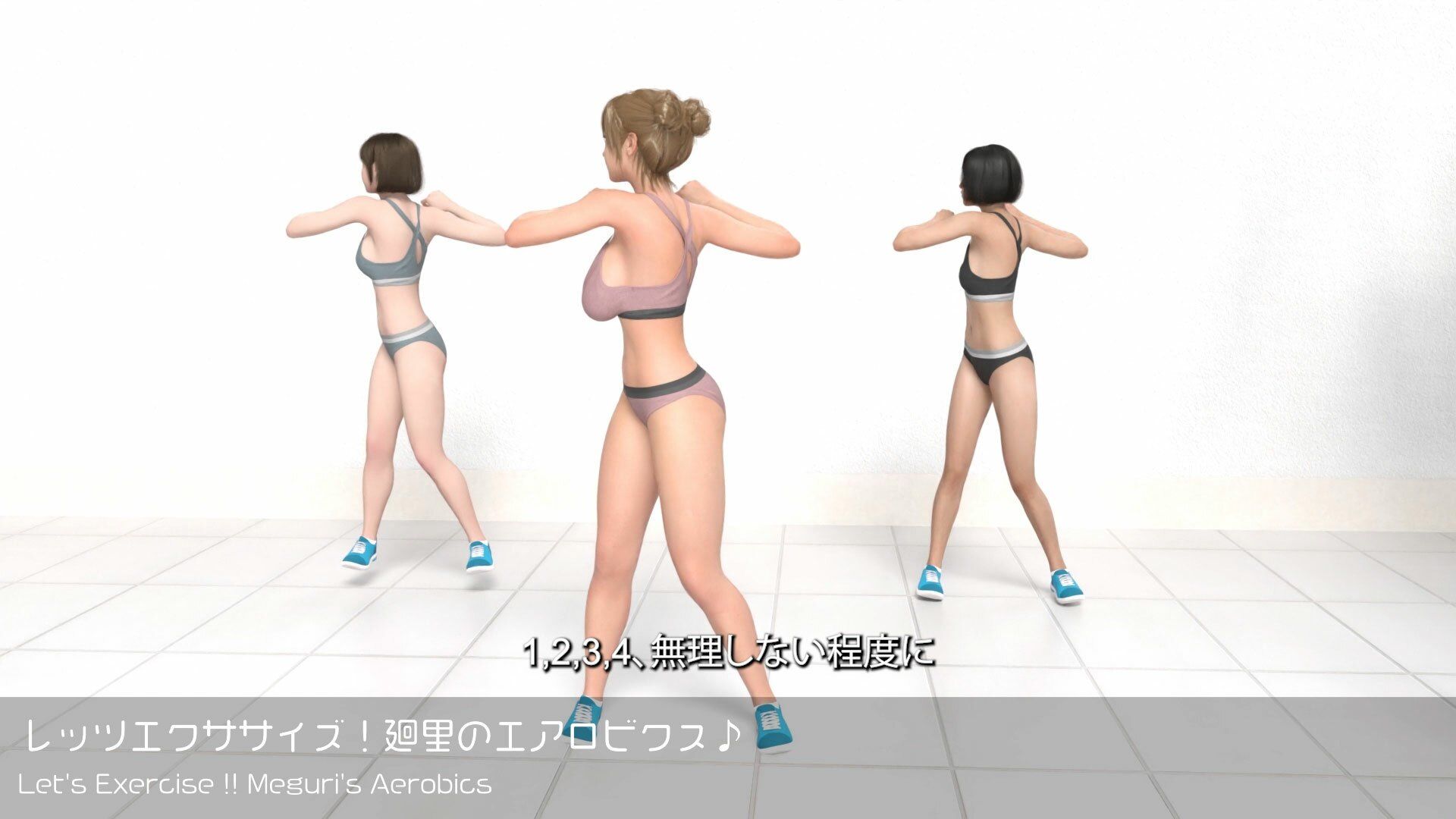 【▲100】廻里のエアロビクス＃001［変態ニュースジャパンの1コーナー］ サンプル1ページ目